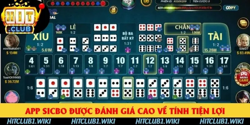 App Sicbo được đánh giá cao về tính tiện lợi